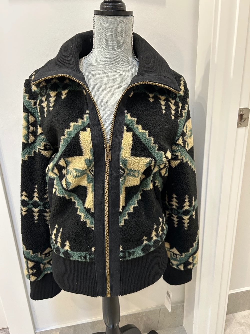 Pendleton women’s foxglove Range  Fleece Bomber Jacket size medium - Picture 2 of 4